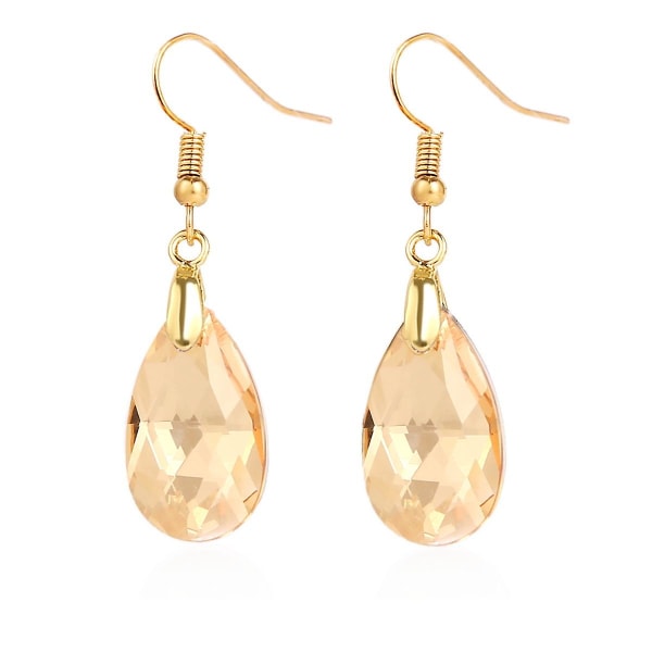 Øreringe Krystal Vand-dråber Stud Fashion smykker B2197 E2108-6