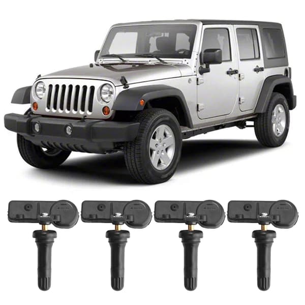 4st Däcktryckssensor Kompatibel med Dodge Jeep Ram 56029481AB