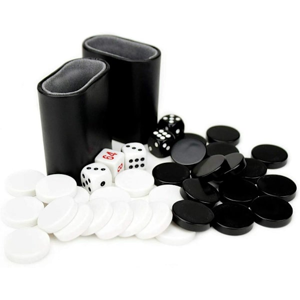 Bärbart hopfällbart backgammon brädspel set för barn vuxna rese schack
