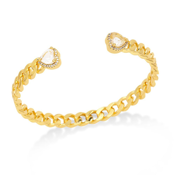 Armbånd Vintage Zircon Heart Stud Fashion smykker Ac10832 Blue