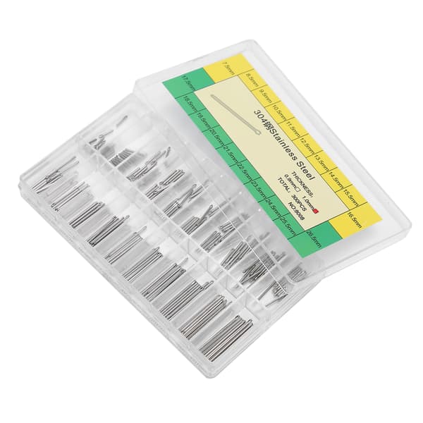 1,0 mm Splitstifter Stænger 304 Rustfrit Stål Urrem Dele 7,5 mm til 26,5 mm