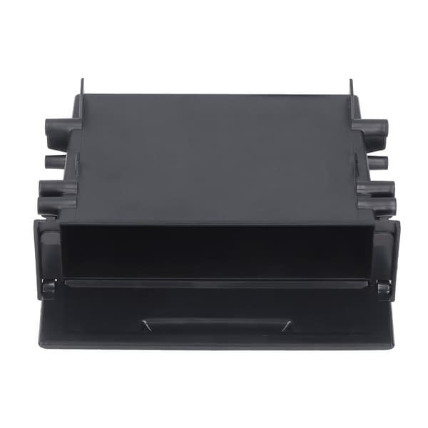 1DIN Bilradio Opbevaringsboks ABS Sort Indvendig Organizer Erstatning til Mitsubishi