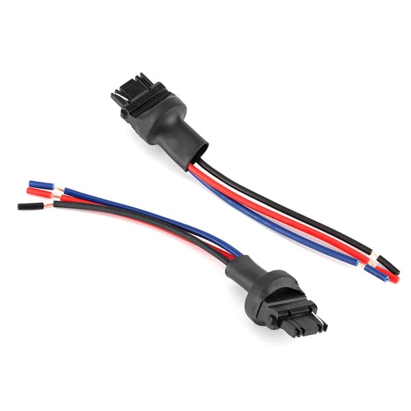 2 stk. 3157 Han Socket Connector Bilpæreholder Adapter Ledning Blinklys