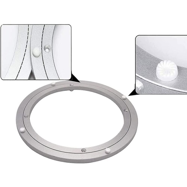 Lazy Susan, Bord Lazy Susan, Heavy Duty Lazy Susan, Let at installere skridsikre gummifødder, til køkken, stue (10 tommer)