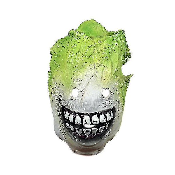 Jeu Cabbage Hodeplagg Mask Masquerade Grønn grønnsak Halloween Party Cosplay Rekvisitter