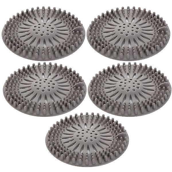 5-pack silikonhårplugg Duschavloppsskydd Cover