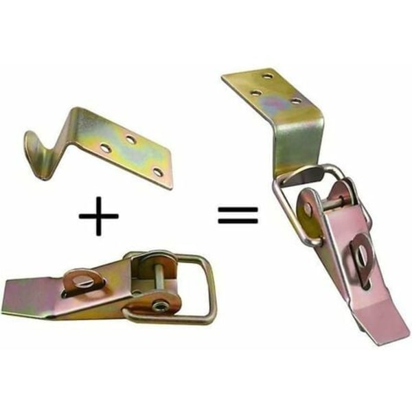 Delar Spak Spänne Fjäder Spärr Vipp Spärr Liten Spänningslås Snäpp Spärr Spak Lås Lås Lås Rostfritt stål Case Låda C