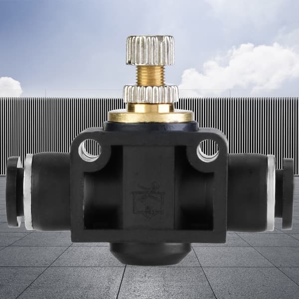 4mm 6mm 8mm T Form Pneumatisk Luftstrømsregulator Rør Fittings Regulatorventil