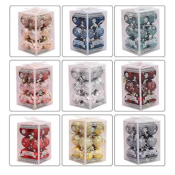 12 stk Juletre Juleball Ornament