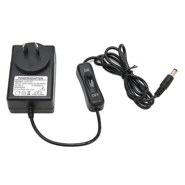 12V strømadapter 20 cm nålskumkutter DC strømadapter Pluggutstyr 100-240V AU-plugg 12V 2A 24W