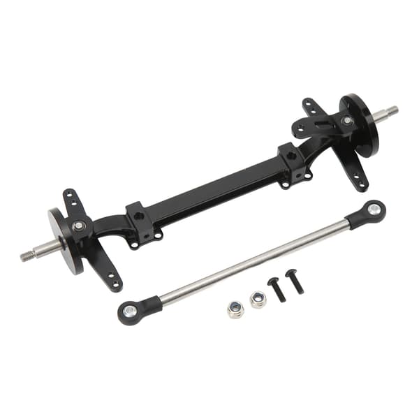 Tamiya 1 14 RC Bil Aluminiumlegering Stål Foraksel Styrestang Sæt Sort