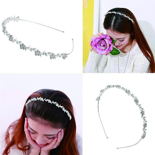 diamant blomster pandebånd