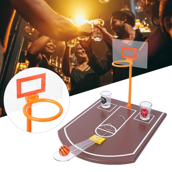 Akryl Bordsbasket Drickspel Mini Brädspel Bar Party Underhållning