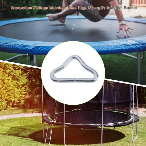 10 stk. trekantring trampoline tilbehør V-spenne for utskifting av trampolinedeler