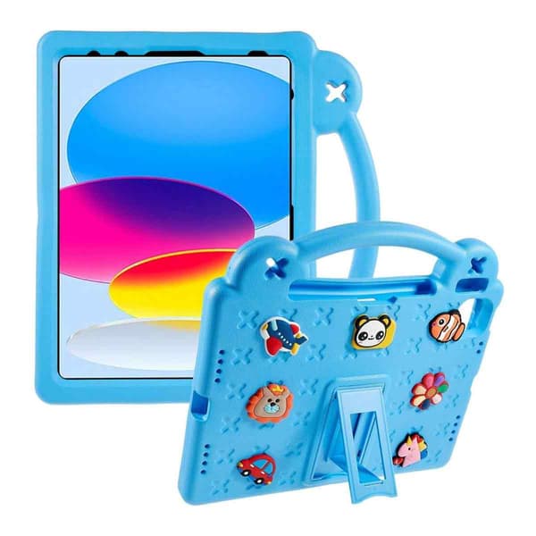 Apple iPad 10.9 2022 10:e generationens EVA-skumfodral med stativ - Ljusblå