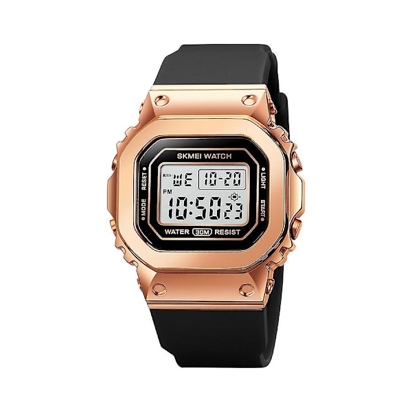 Herrmode utomhussport multifunktionslarm 5 bar vattentät digital watch 1796