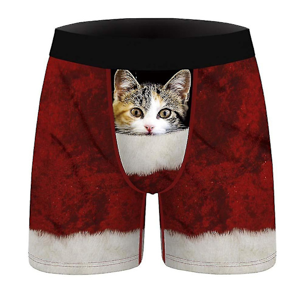 Christmas Boxers Trosor Herr Xmas Underkläder Kalsonger F 2XL