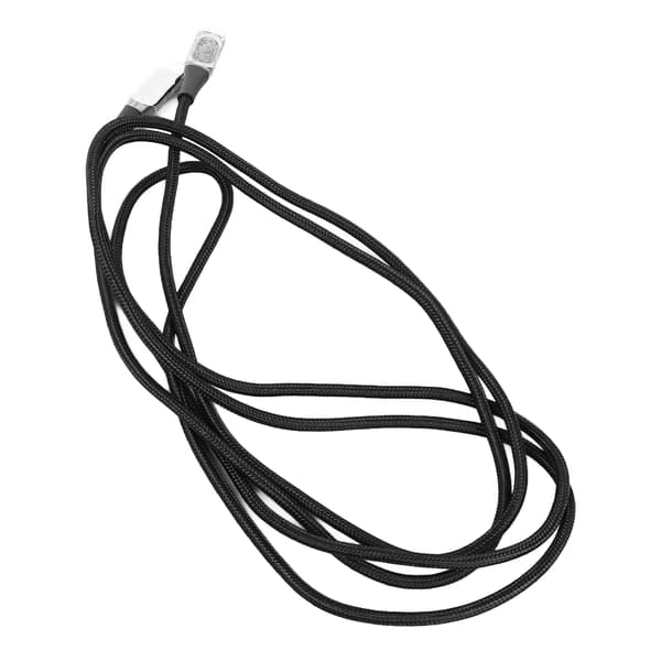 100W USB C til USB C hurtigopladningskabel 2M sort med digitalt display til telefon, tablet, bærbar computer