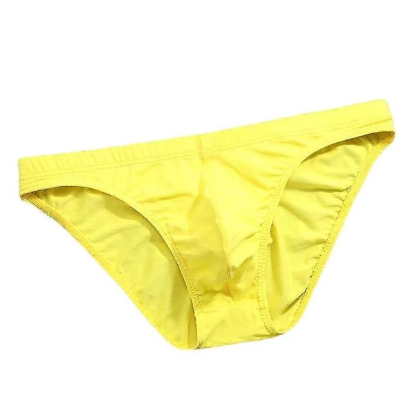 Herrkalsonger Slips Trosor Lågmidja Underkläder Byxor Yellow 2XL