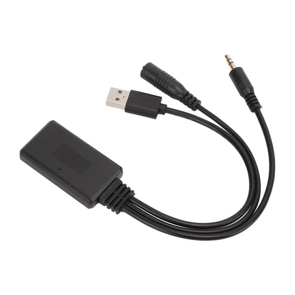 Hyundai Bil Bluetooth 5.0 Aux USB Adapter med Mikrofon Erstatning
