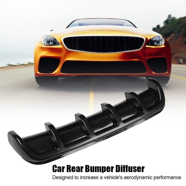 Sort Universal Bil Bagkofanger Hajfinne Spoiler Diffuser