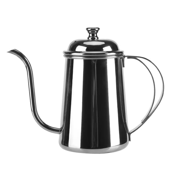 Rustfri Stål Svanehalskjele 650ML Sølv