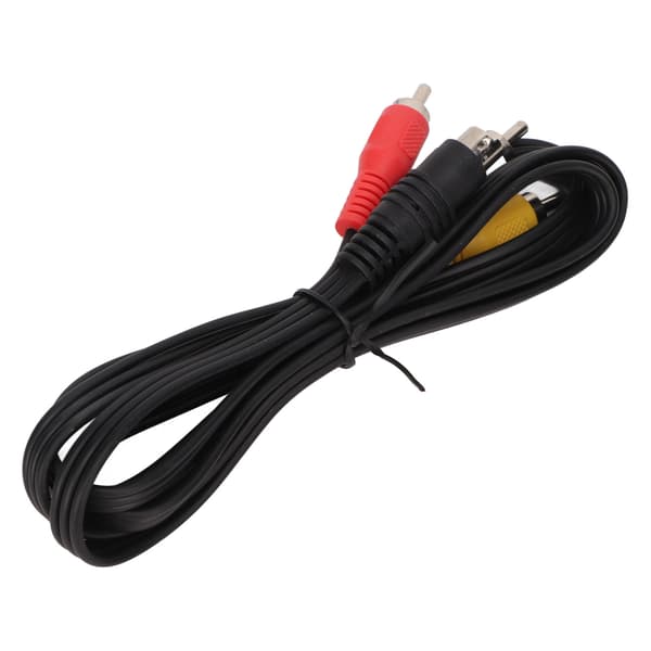 Mini DIN 7-stift till 3 RCA hane kontakt videoadapterkabel röd gul vit 1,5 m
