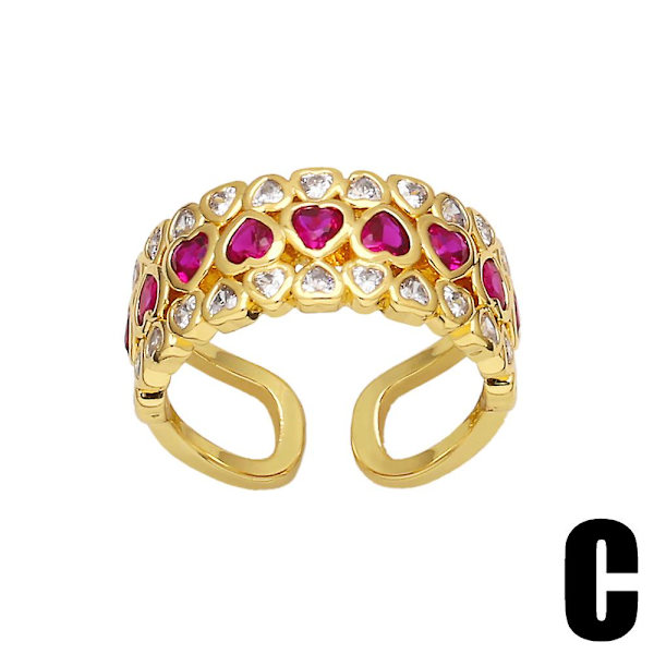 Ringpresent till mamma Zircon Heart Stud Modesmycken Ac8289 A