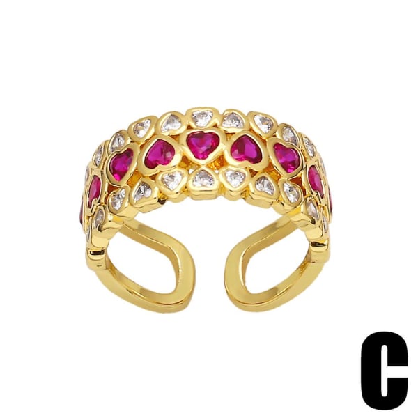Ringpresent till mamma Zircon Heart Stud Modesmycken Ac8289 B