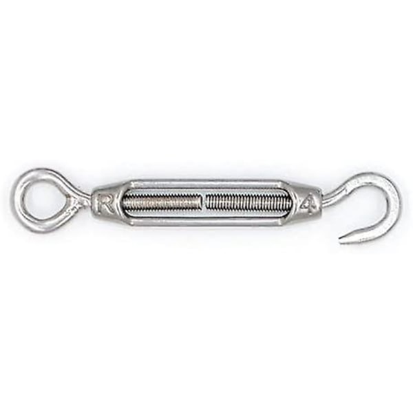 M4/m5/m6/m8 304 rustfrit stål krog- og øjenspænde - 5 stk.