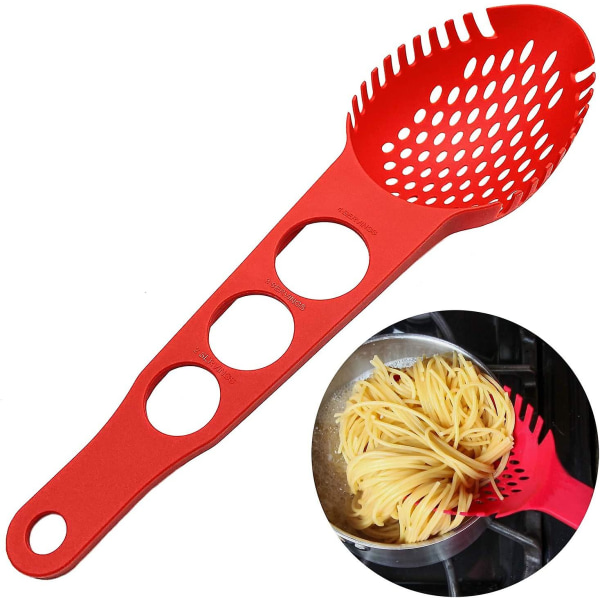 Non-stick nylon spaghetti sked med slitsad spaghetti skopa för kök, diskmaskin, stor storlek