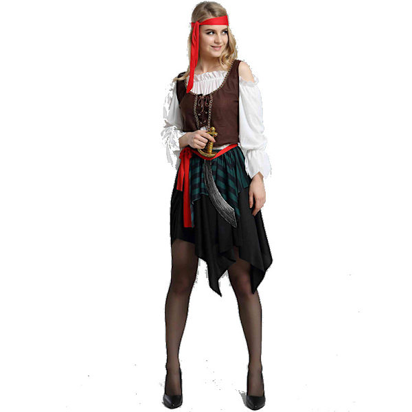 Halloween Karibiska piratkostymer Scenkostymer Piratrollkostymer Vuxna Adult female