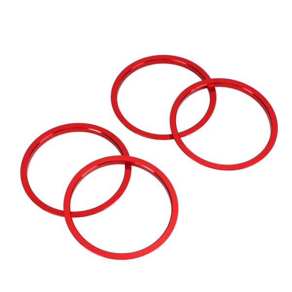 4 STK Rød AC Luftventil Ring Aluminium Legering Erstatning til Mazda MX5 2009 2015