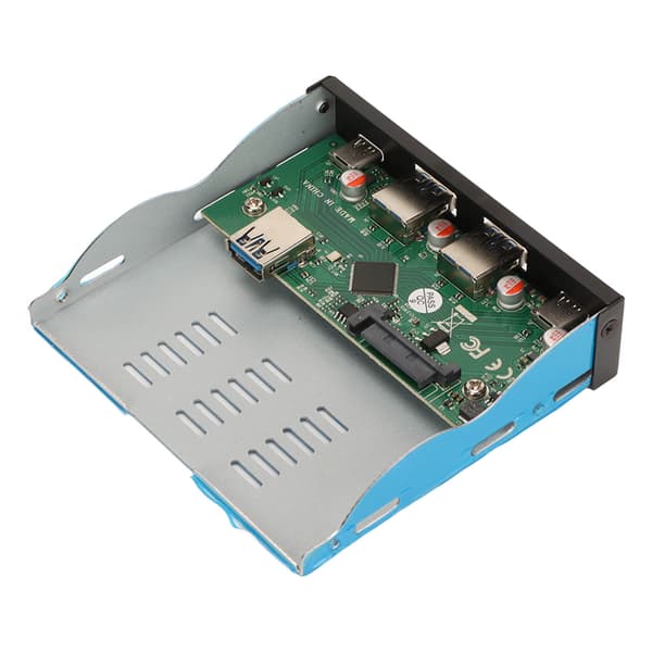 USB 3.1 Hub til frontpanel 8,8 cm med 4 downstream-porte og 1 uplink-port - Dockinghub til desktop-pc til kontoret