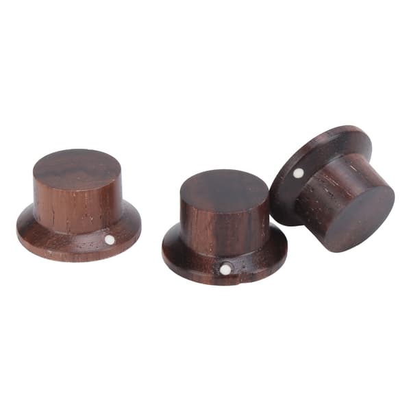 3 st Rosenträ Dome Lock Elgitarr Rattar GD414 Bas Ton Volymjusterare