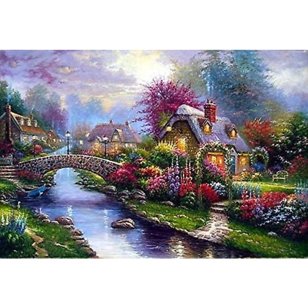 5D- diamond painting, itse tehty koristelu, joululahja, 30*40cm