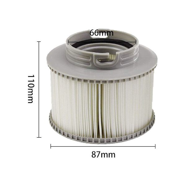 2 stk Swimming Pool HEPA Filter Mesh dele Oppustelige erstatningsfilter Swimming Pool Værktøj Universal Rund