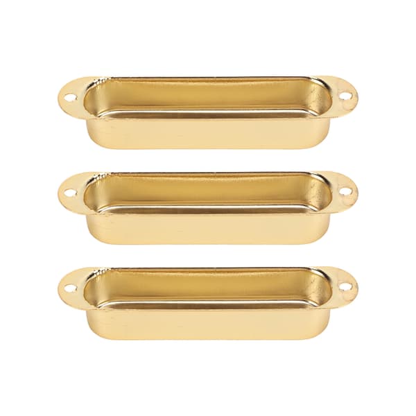 3 st Guld Koppar Elektrisk Gitarr Single Coil Pickup Skydd Set