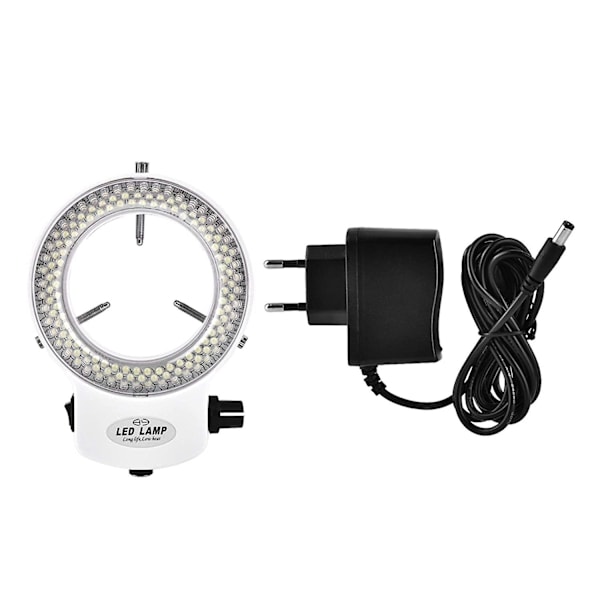 144 Led Ring Light Beads Lyskilde Lysende Justerbar Ring Lampe For Stereo Mikroskop (hvit) Cisea