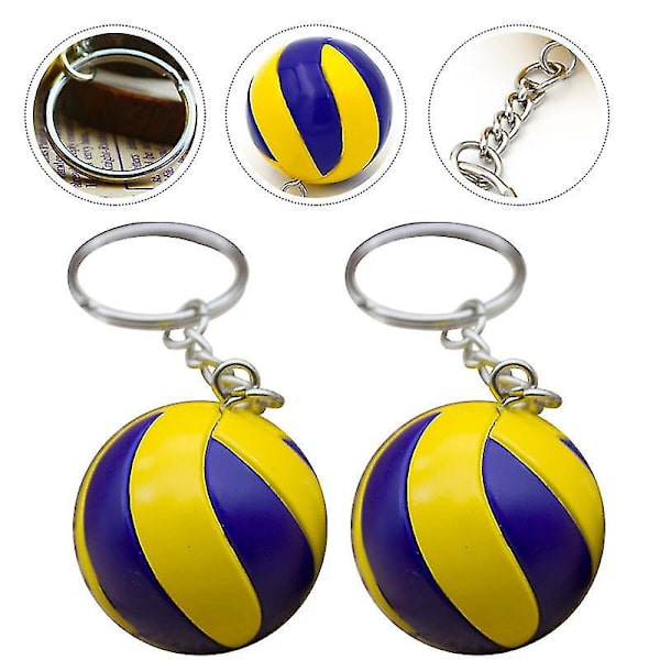 10X3.8X3.8CM unisex nøgleringe 2 stk nøgleringe