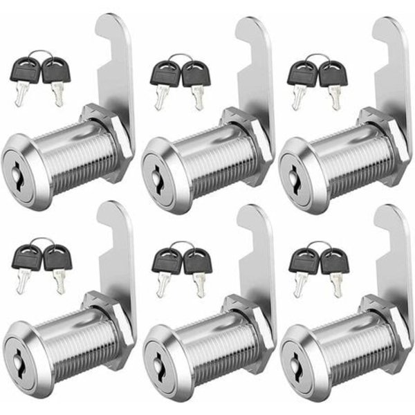 Stk Postkasse Cam Lock med 2 nøkkel Cam Cam Lock Cam Lock Sylinder Cam Lock Kontorskap Postkasselåser Skrivebordsskuffelås (20
