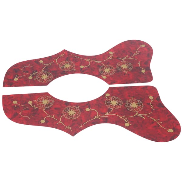 2 st röda gitarrskydd, repskyddsplatta för stränginstrument