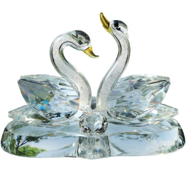 Bilparfymhållare Crystal Swan Parfymhållare Bildekoration Biltillbehör (Transparent (hjärta)),