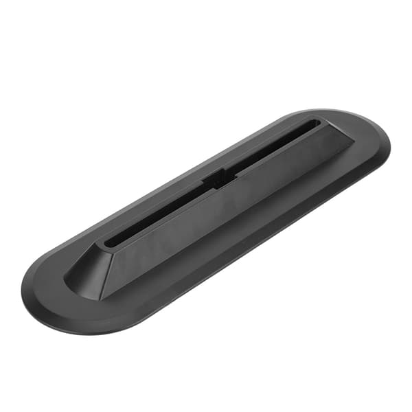 Universal Sortfinboks i Sort PVC - Holdbar og Robust Tilbehør til Surfbræt