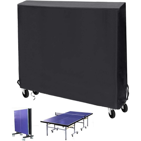 Ping Pong cover, Ping Pong cover Skyddande cover med andningsbar Oxford vattentät, UV-beständig för pingisbord Ping Po