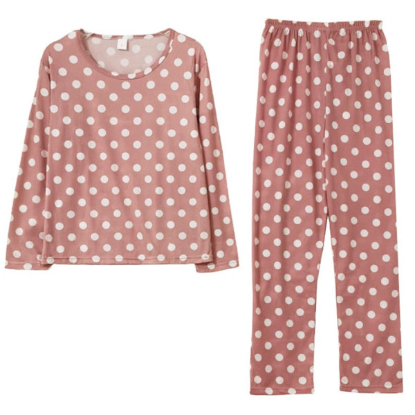 Tunn prickig pyjamas med långa ärmar XL