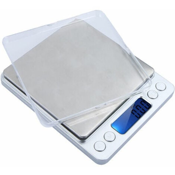 Elektronisk digital vekt, med to brett, 500G / 0,01G