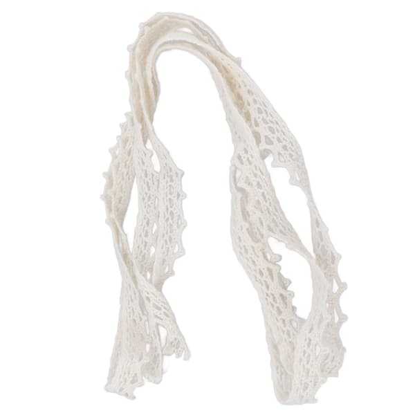 Beige Bomuldsblondekant DIY Børnehat Taske Tilbehør