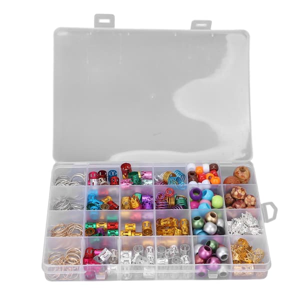 278 stk. Legering Træ Hår Spiral Dreadlocks Perler Ringe Clips Hårpynt Tilbehør