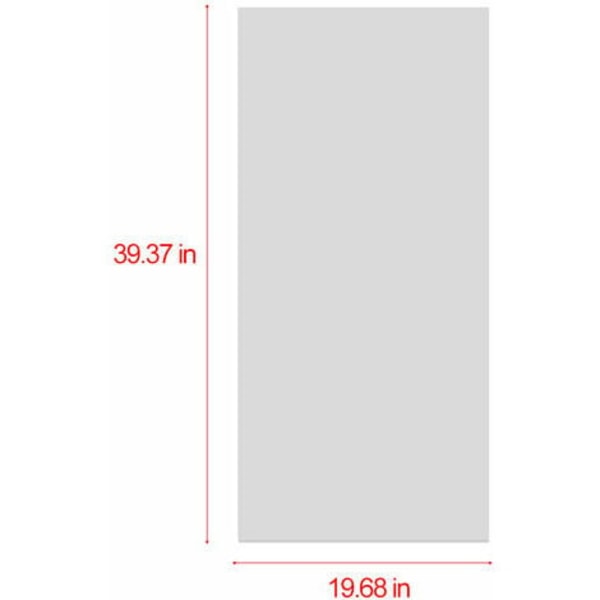 50X100Cm fleksible spejlark Selvklæbende plastspejlfliser Glasløse spejlklistermærker til boligindretning, 0,1 mm